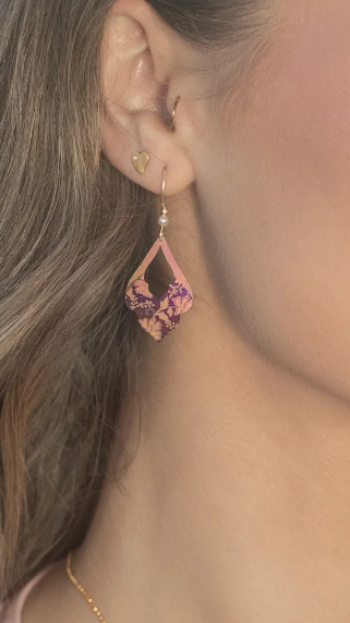 Holly Yashi Marisol Earrings - Vintage Burgundy    