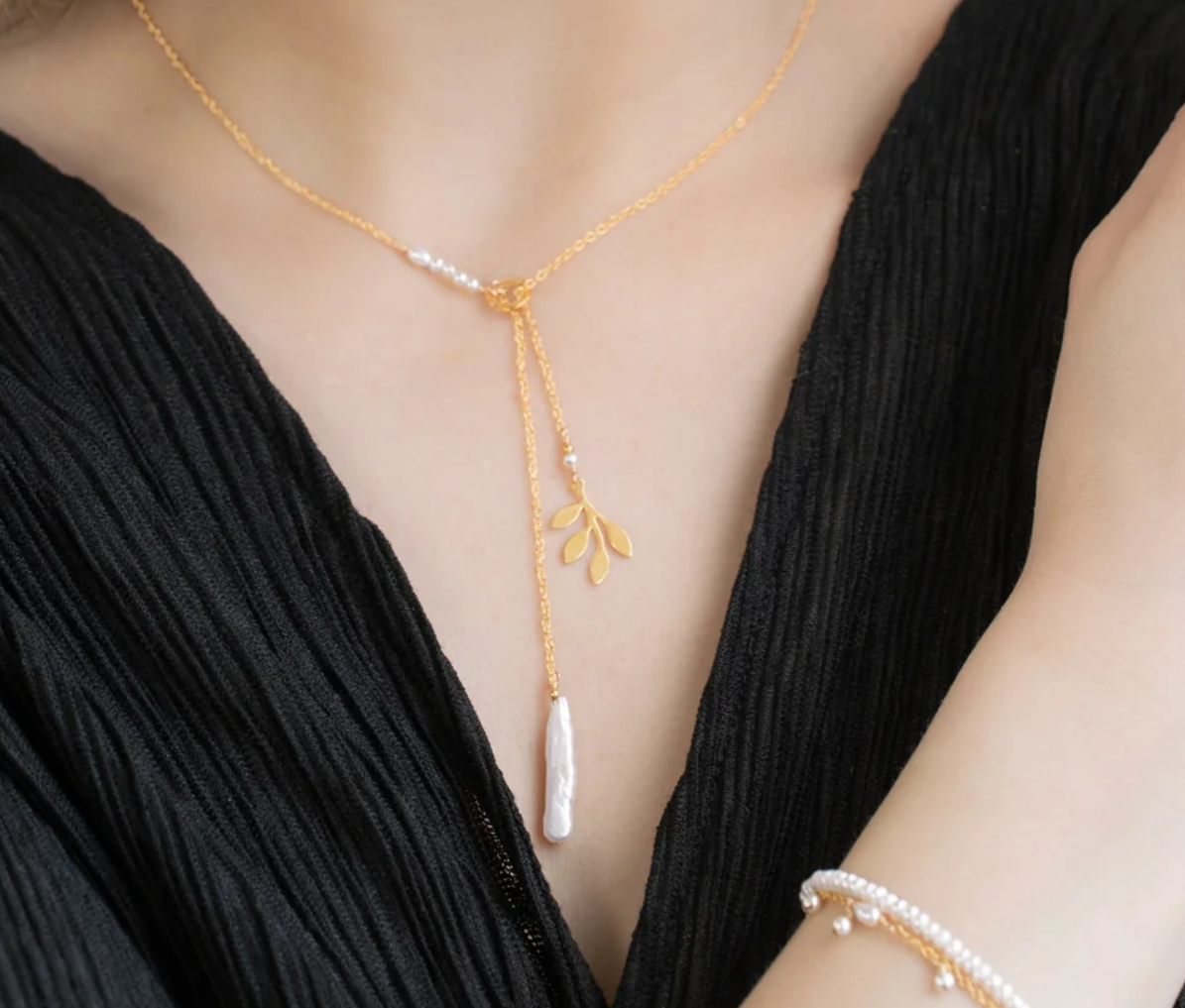 Holly Yashi Signature Lariat Necklace - Gold    