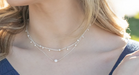Holly Yashi Cora Pearl Necklace - Silver / White    