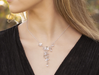 Holly Yashi Rafaela Necklace - Silver and White    
