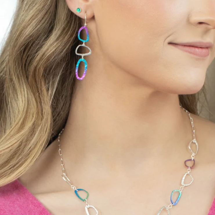 Holly Yashi Mardi Earrings - Multi/Silver    