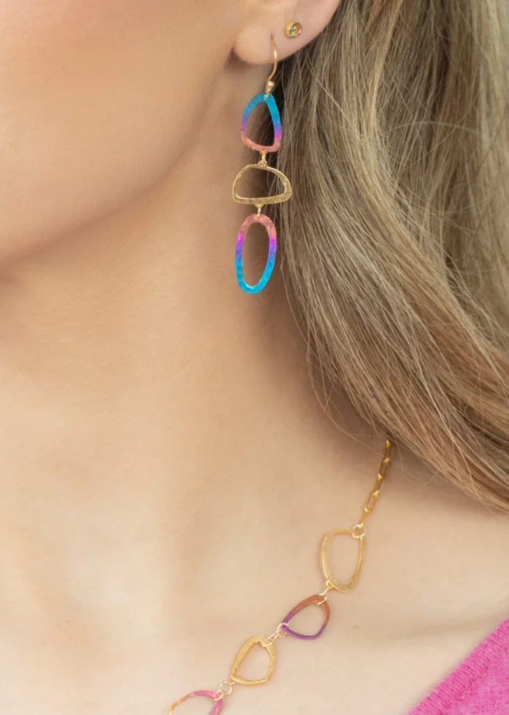 Holly Yashi Mardi Earrings - Multi Gold    