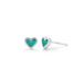 Boma Heart Stone Studs - Turquoise