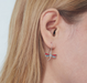 Boma Sterling Silver Earrings - Red Dragonfly