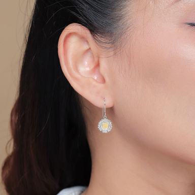 Boma Sterling Silver Lotus Pollen Earrings