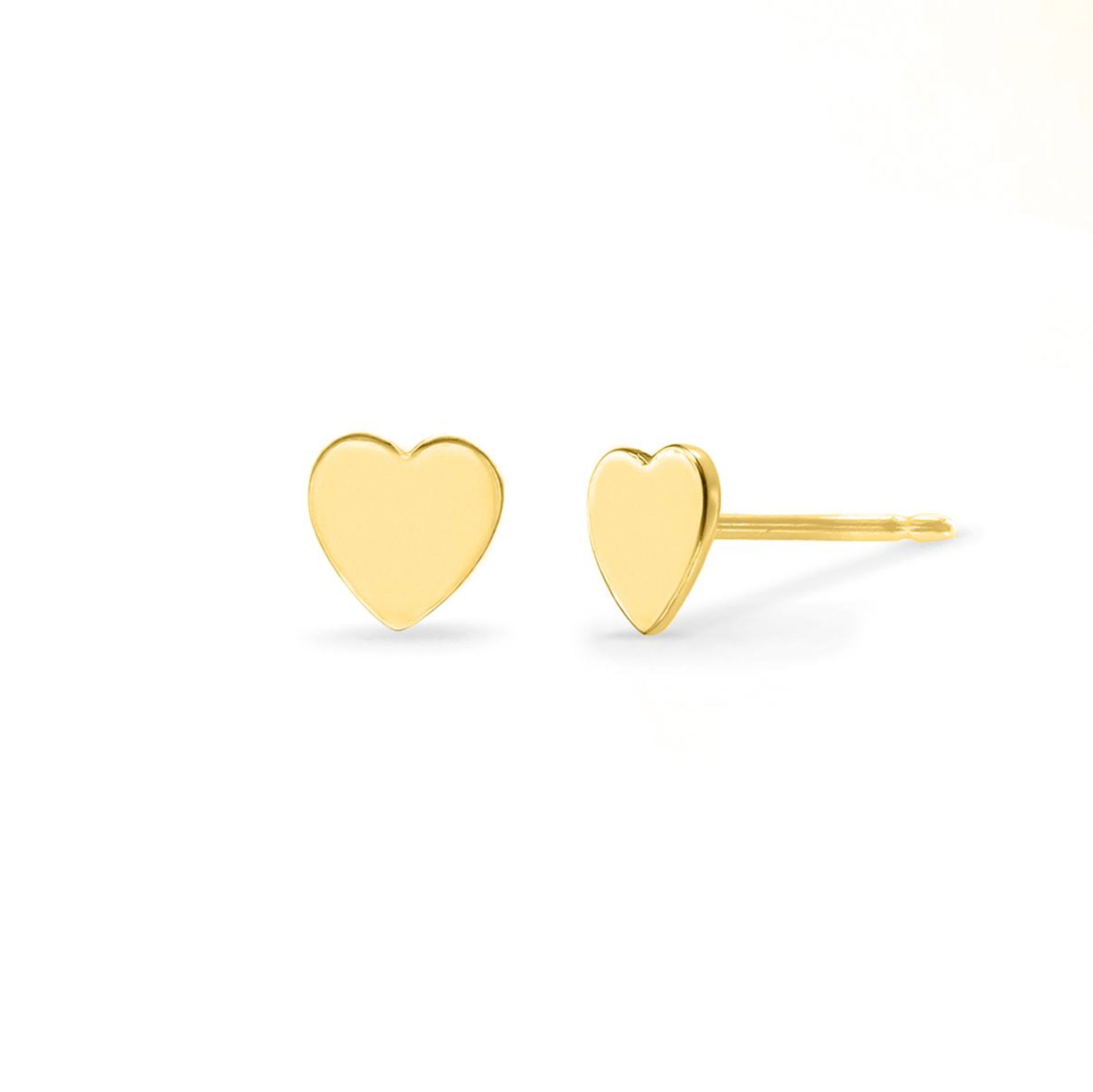 Boma 14K Gold Heart Stud Earrings