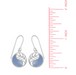 Boma Yin Yang Leaf with Pink Mother of Pearl Earrings