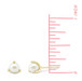 Boma 14K Gold Parel Pearl Stud Earrings