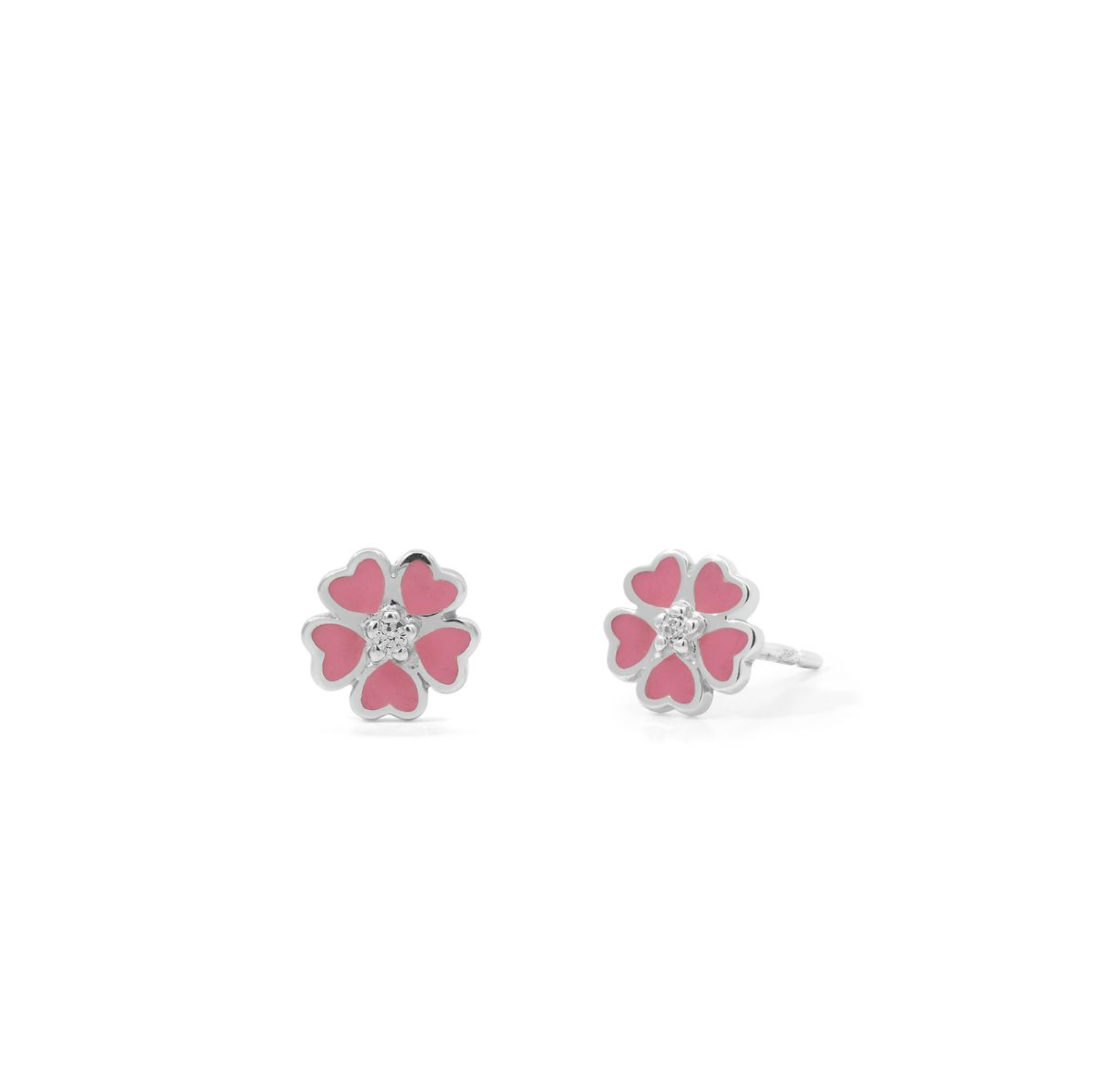 Boma Pink Sakura Flower Stud Earrings