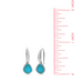 Boma Modern Open Drop with Blue Mother of Pearl Earrings