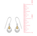 Boma Sterling Silver Ornamental White Topaz Earrings