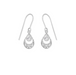 Boma Sterling Silver Ornamental White Topaz Earrings