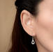 Boma Sterling Silver Ornamental White Topaz Earrings