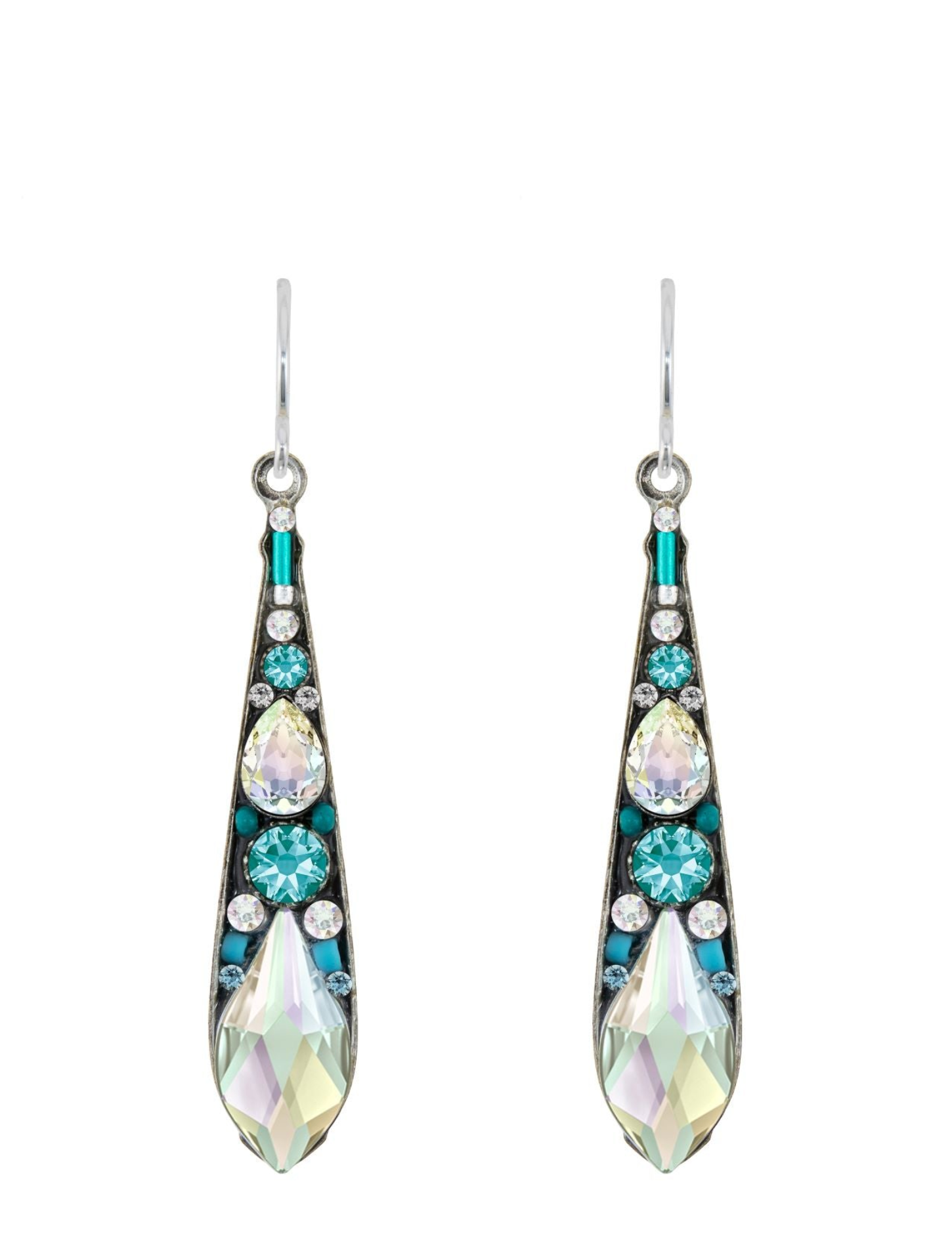 Firefly Gazelle Large Drop Earrings - Ice