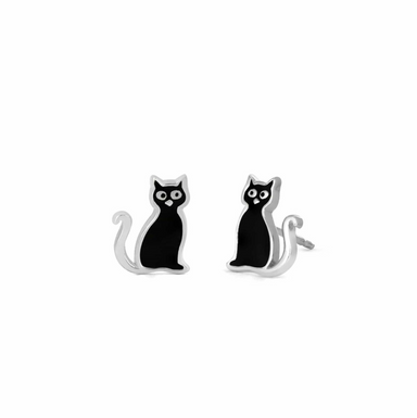 Boma Black Cat Post Earrings