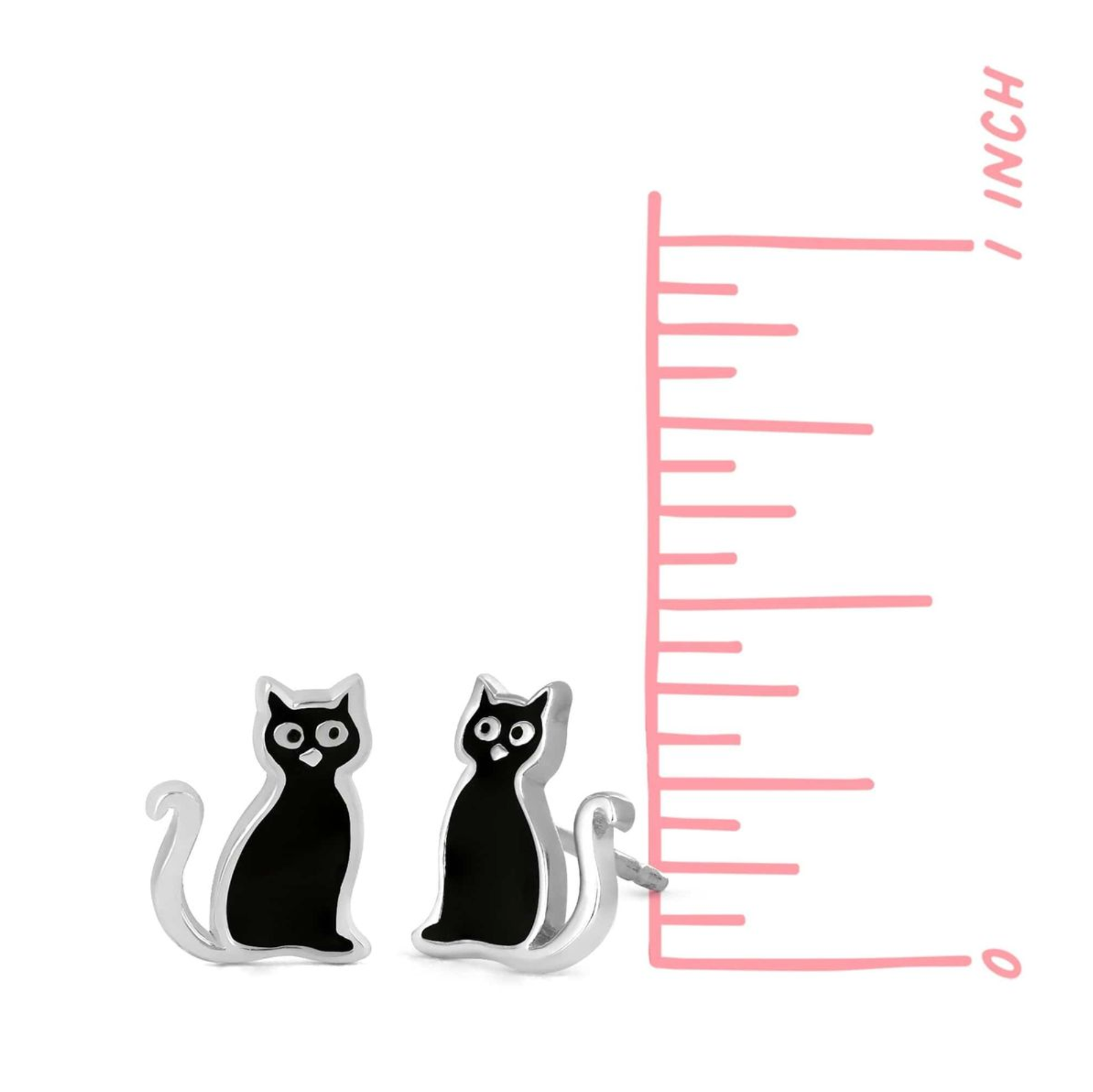 Boma Black Cat Post Earrings