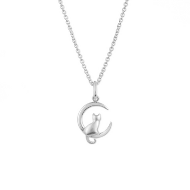 Boma Cat and Moon Necklace