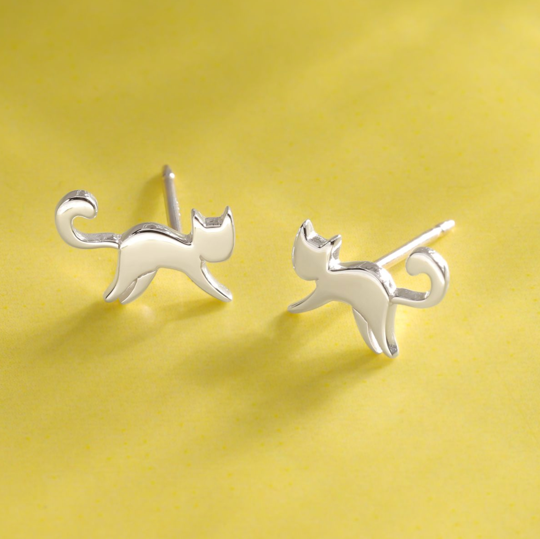 Boma Prancing Cat Stud Earrings