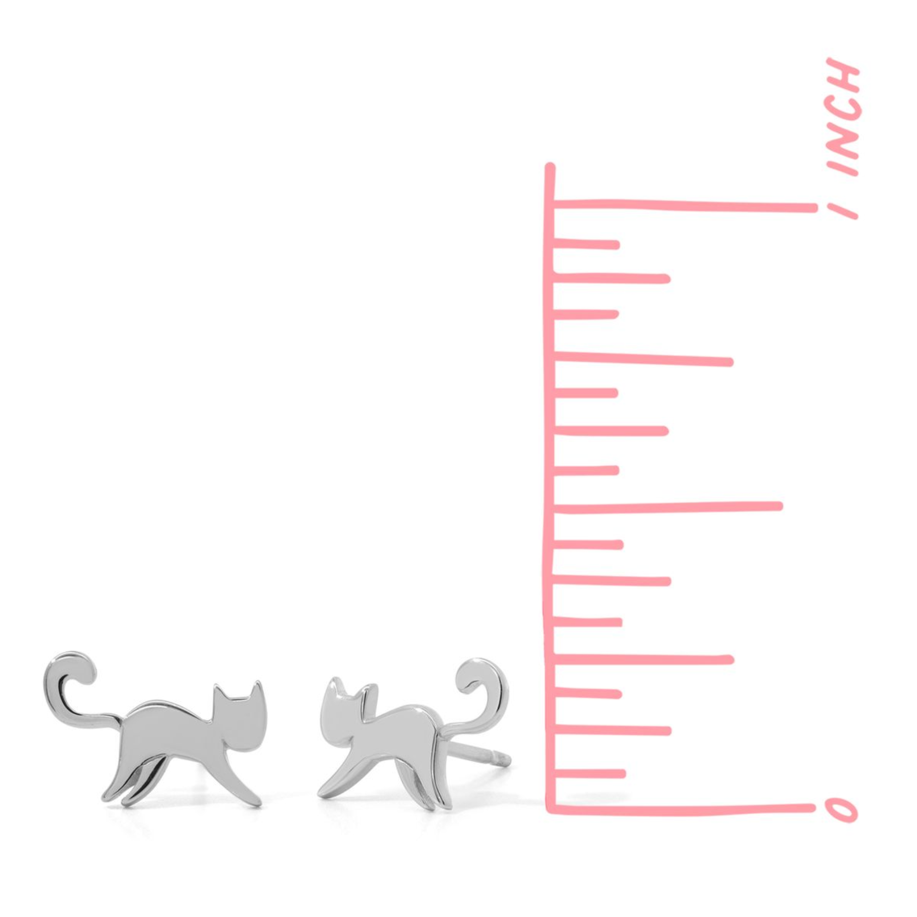 Boma Prancing Cat Stud Earrings