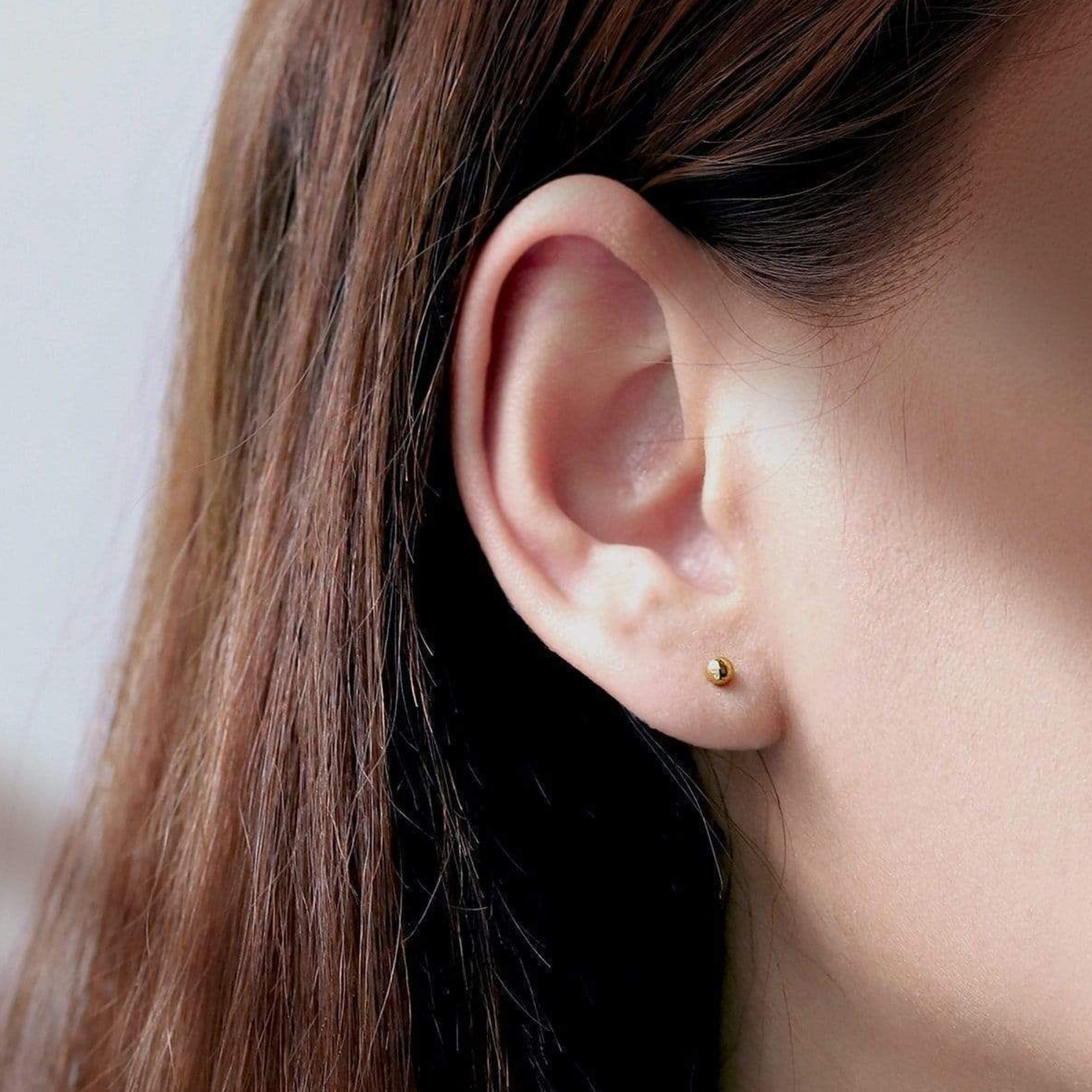 Boma Gold Belle Mini Ball Stud Earrings