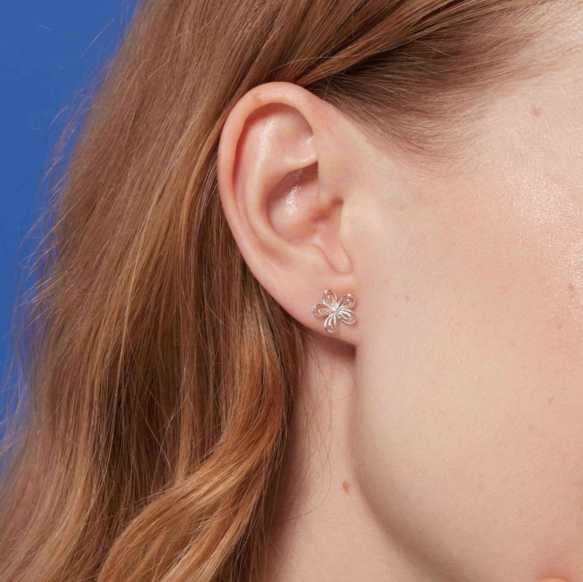 Boma Daisy Outline Stud Earrings