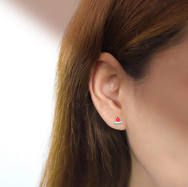 Boma Watermelon Slice Stud Earrings