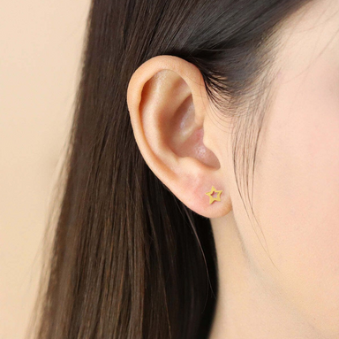 Boma Gold Star Stud Earrings