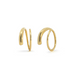 Boma Gold Minimalist Wrap Pull Through Hoops