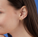 Boma Gold Minimalist Wrap Pull Through Hoops