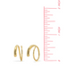 Boma Gold Minimalist Wrap Pull Through Hoops
