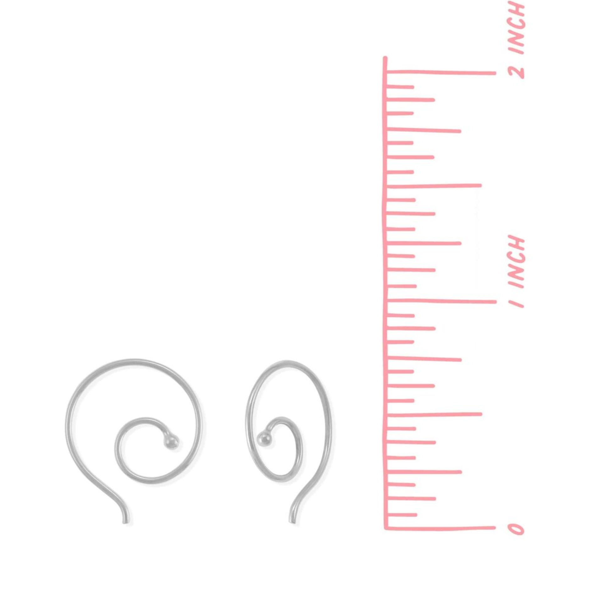 Boma Gold Essential Spiral Pull Through Hoops