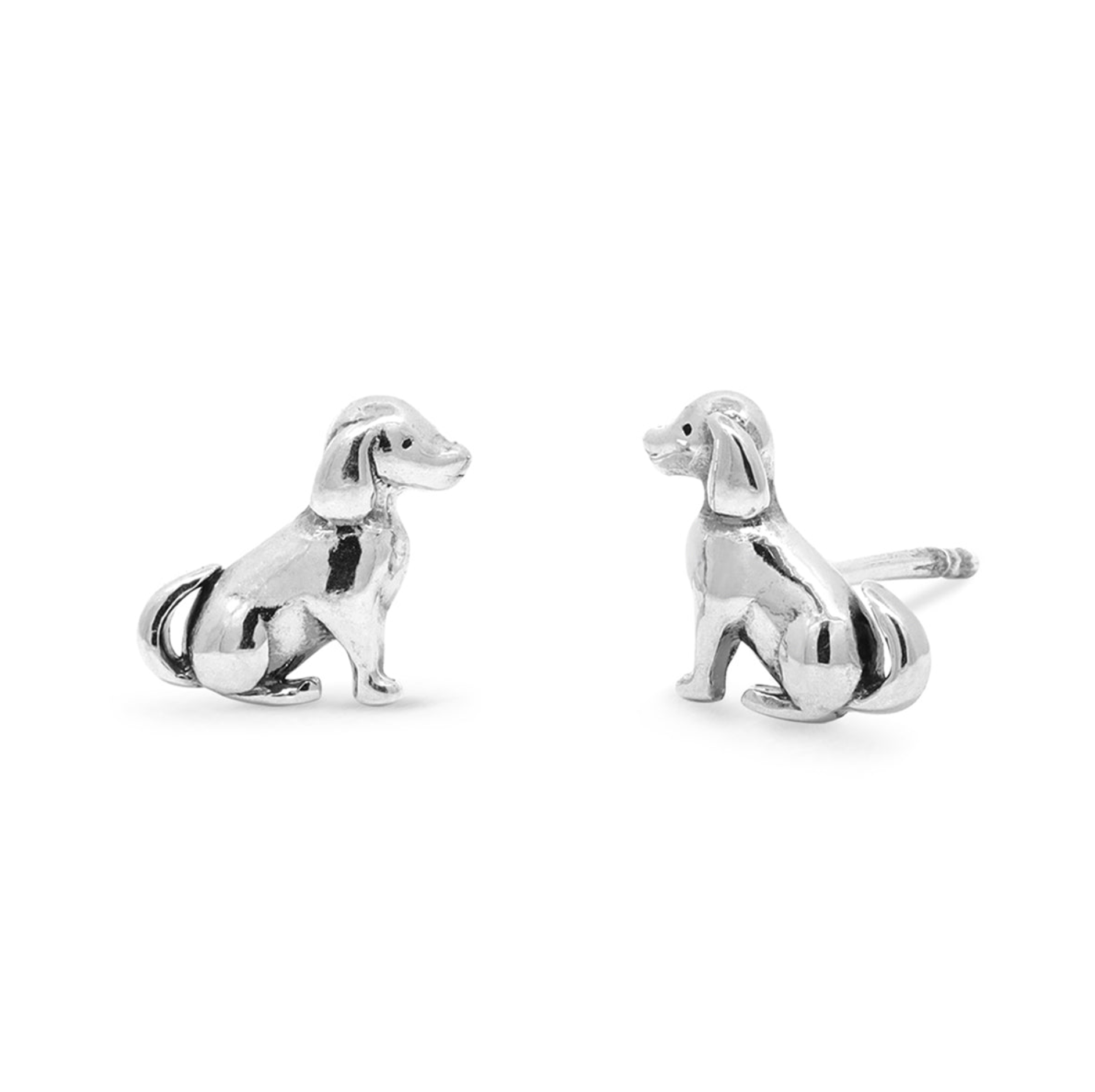 Boma Sitting Puppy Dog Stud Earrings