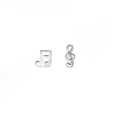 Boma Sterling Silver Musical Stud Earrings
