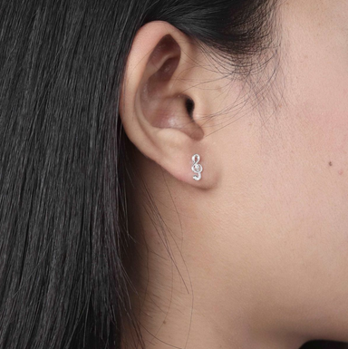 Boma Sterling Silver Musical Stud Earrings