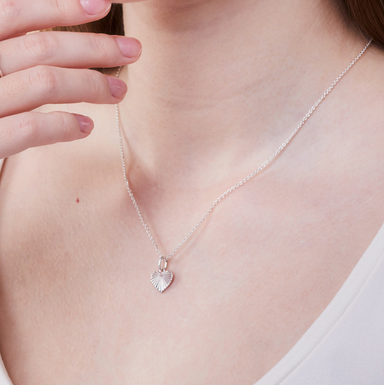 Boma Sterling Silver Ava Heart Necklace