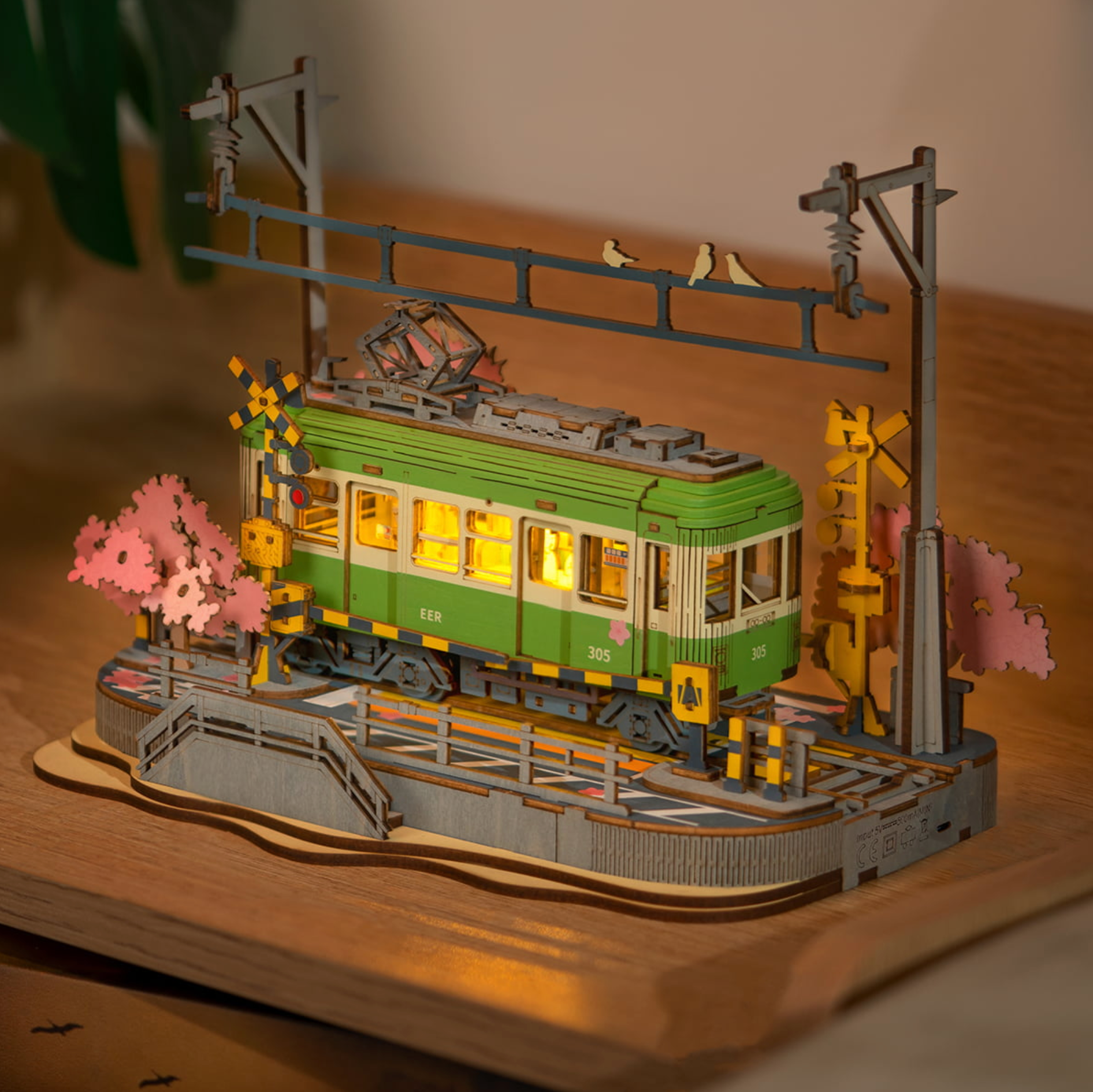 ROBOTIME Sakura Journey 3D Wooden Puzzle