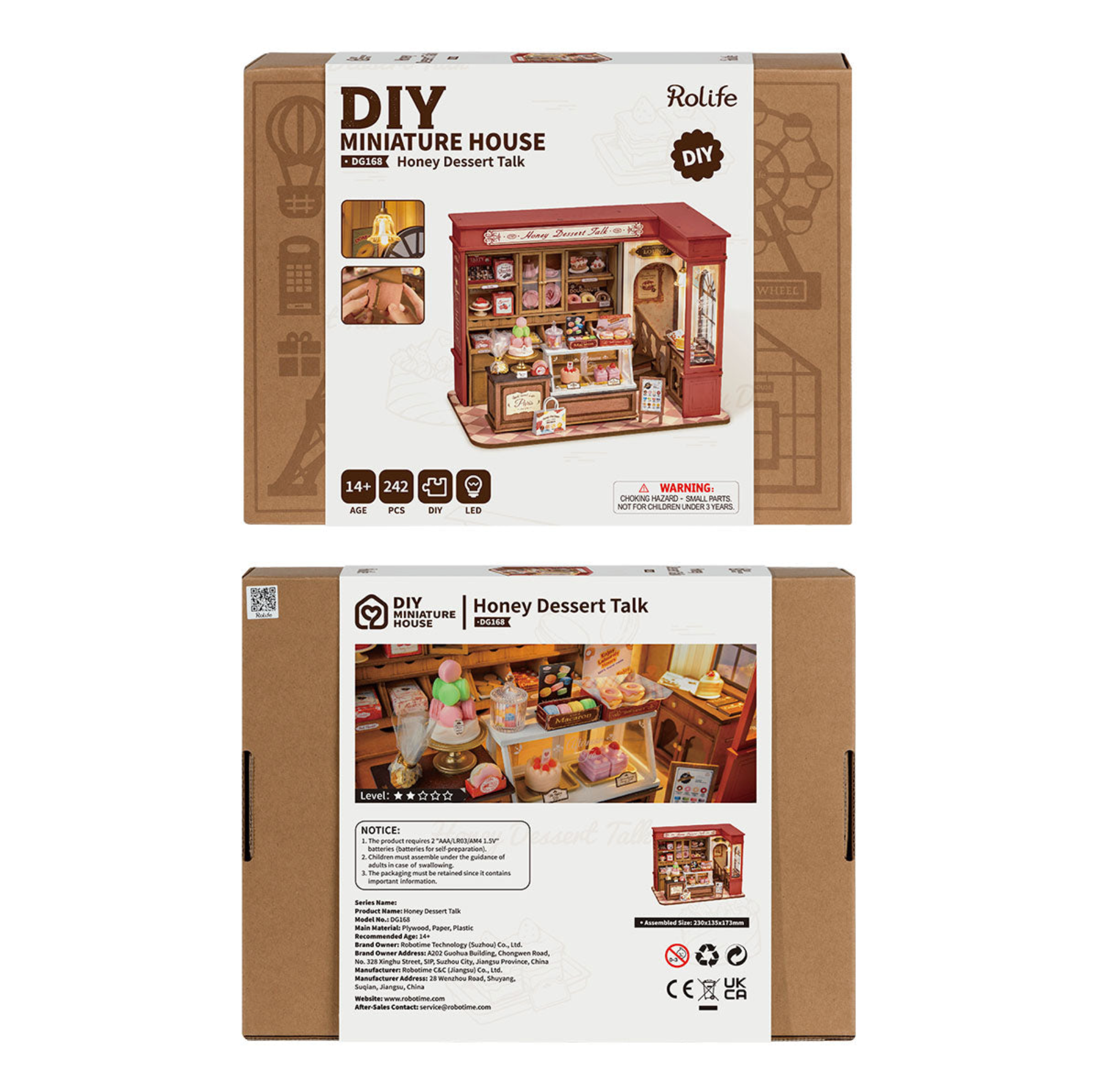 ROBOTIME Honey Dessert Talk DIY Miniature House