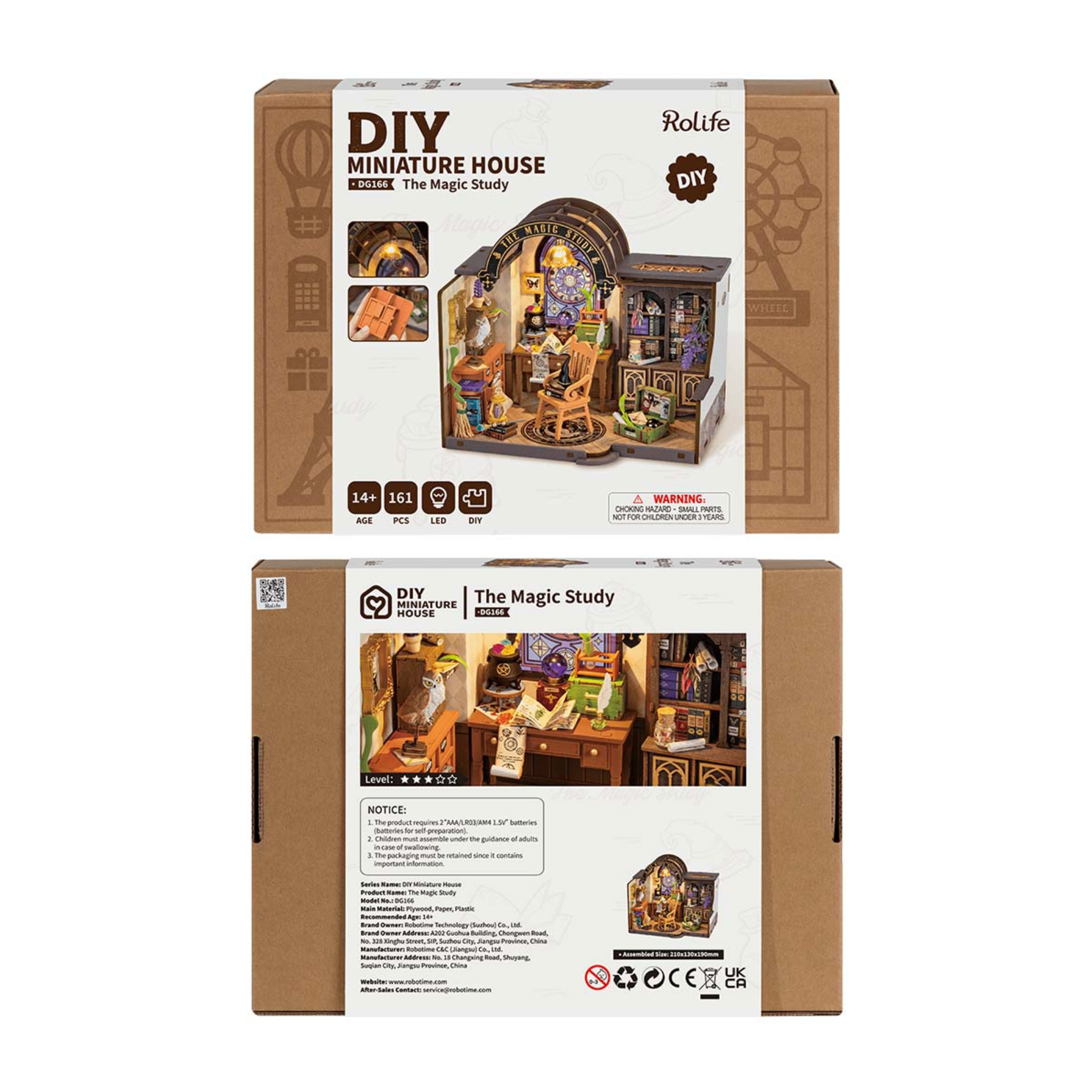 ROBOTIME The Magic Study DIY Miniature House