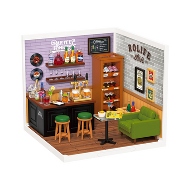 ROBOTIME Leisurely Cheers Bar DIY Miniature House - Super Creator
