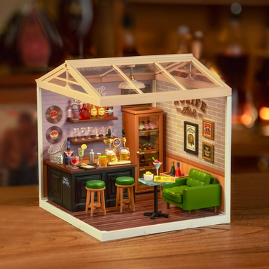 ROBOTIME Leisurely Cheers Bar DIY Miniature House - Super Creator