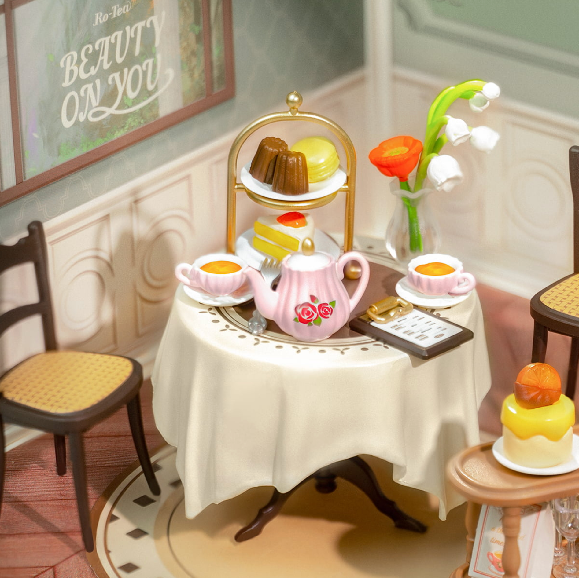 ROBOTIME Sweet Sips Tea DIY Miniature House - Super Creator
