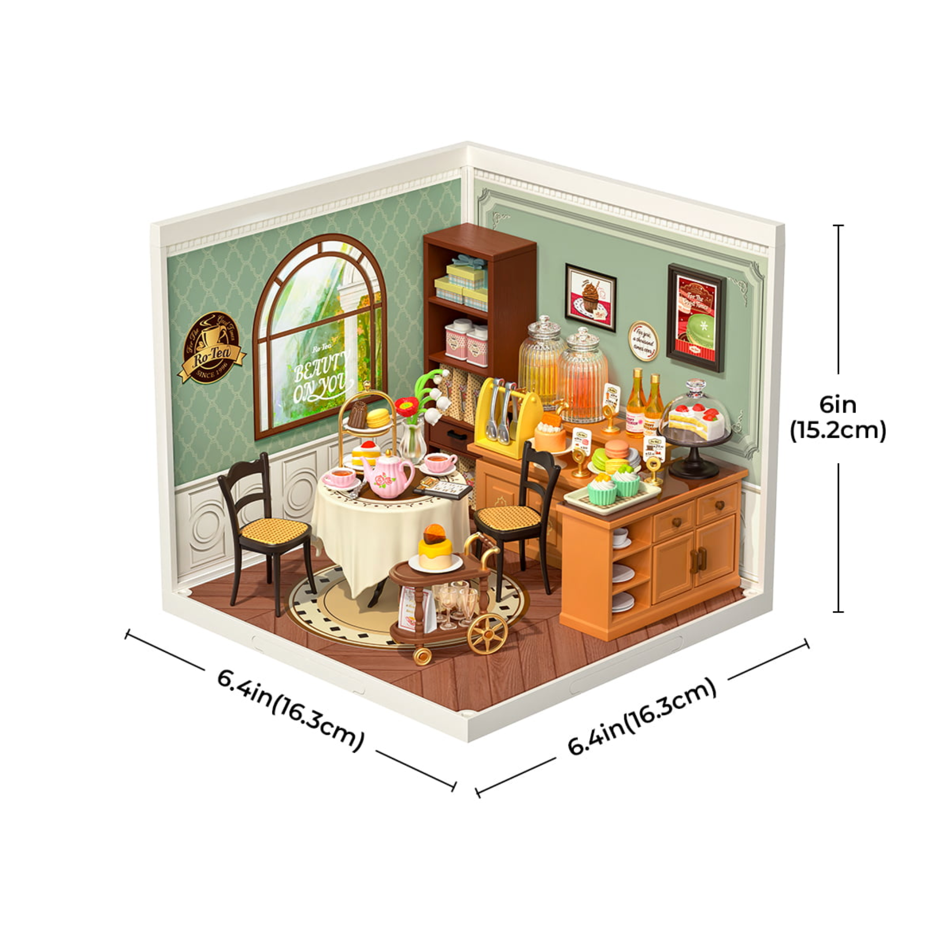 ROBOTIME Sweet Sips Tea DIY Miniature House - Super Creator