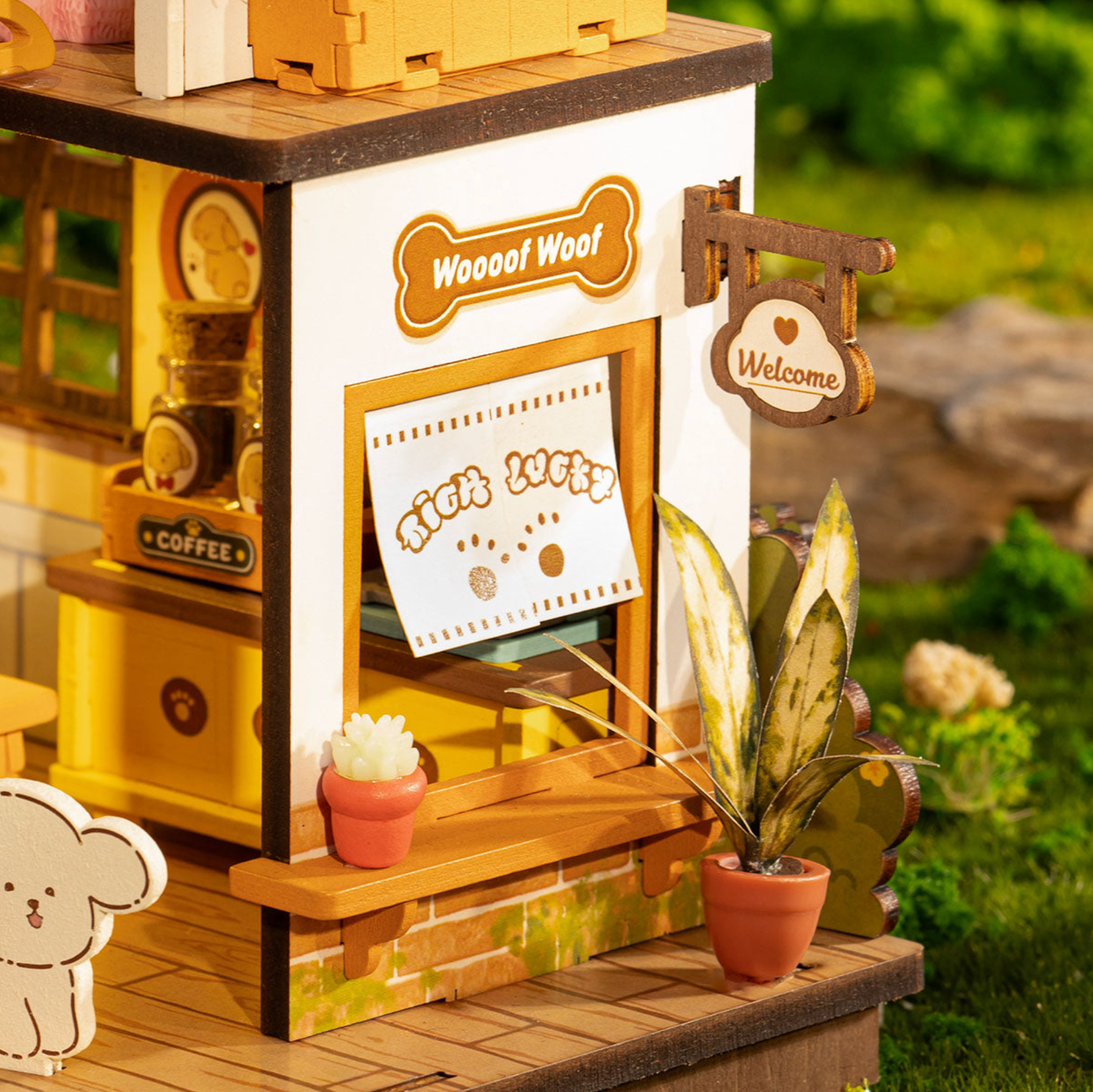 ROBOTIME Puppy's Cozy Villa DIY Miniature House