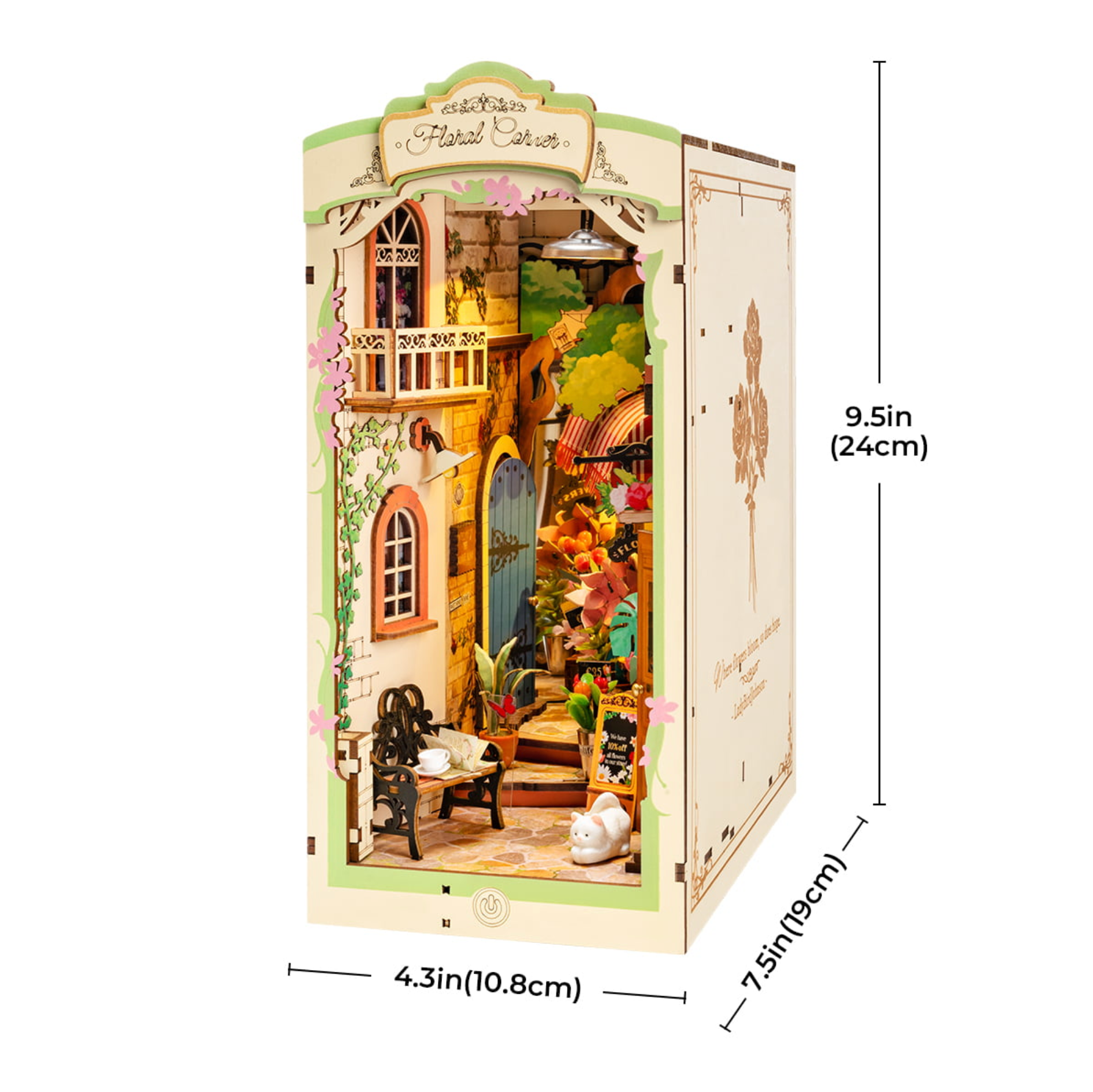 Robotime Floral Corner DIY Book Nook
