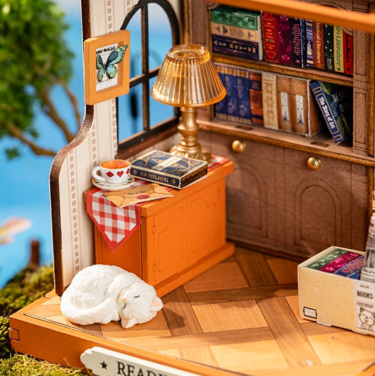 ROBOTIME The Muse Bookshop DIY Miniature House