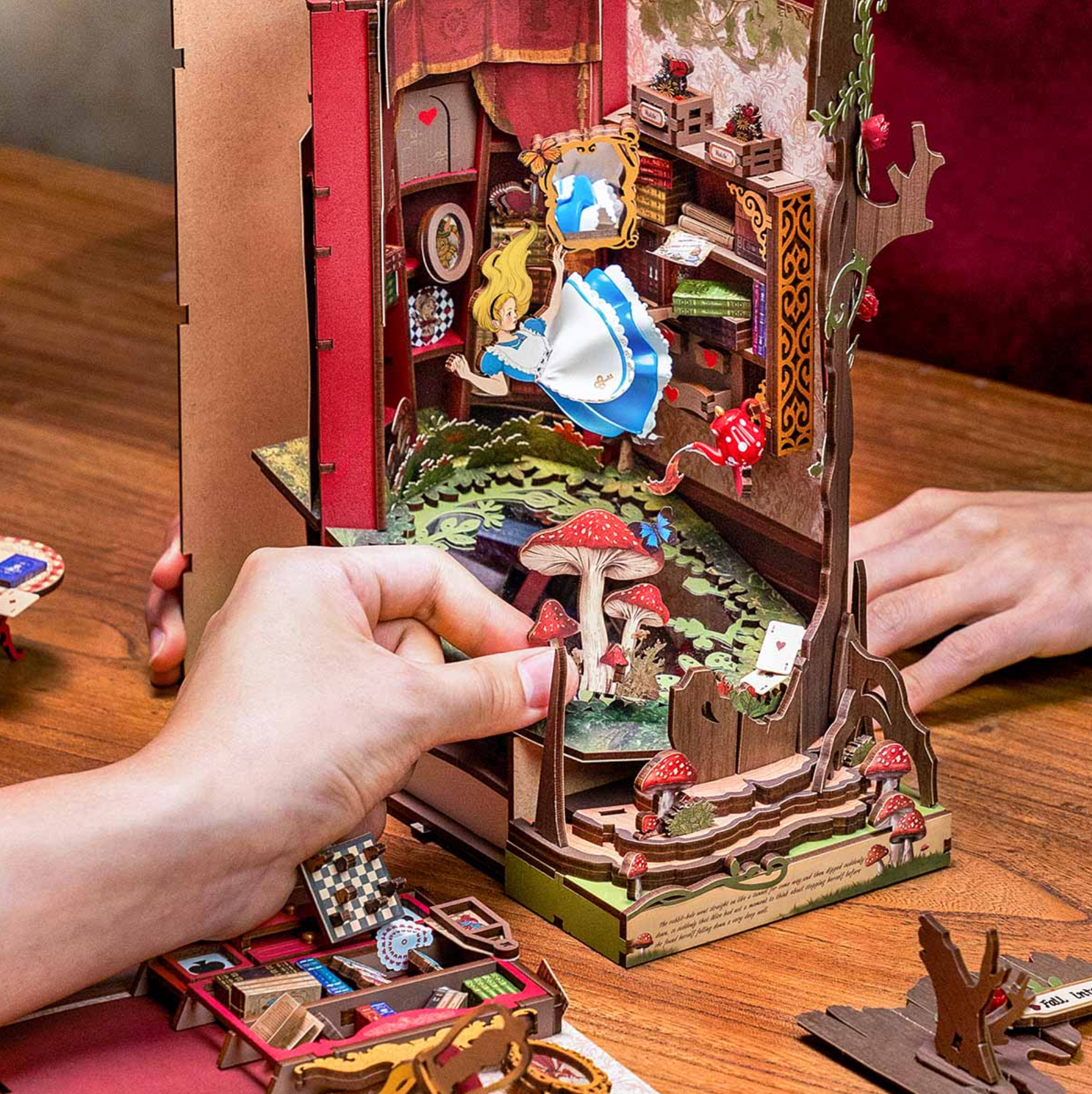 Robotime Fall into Wonder DIY Book Nook