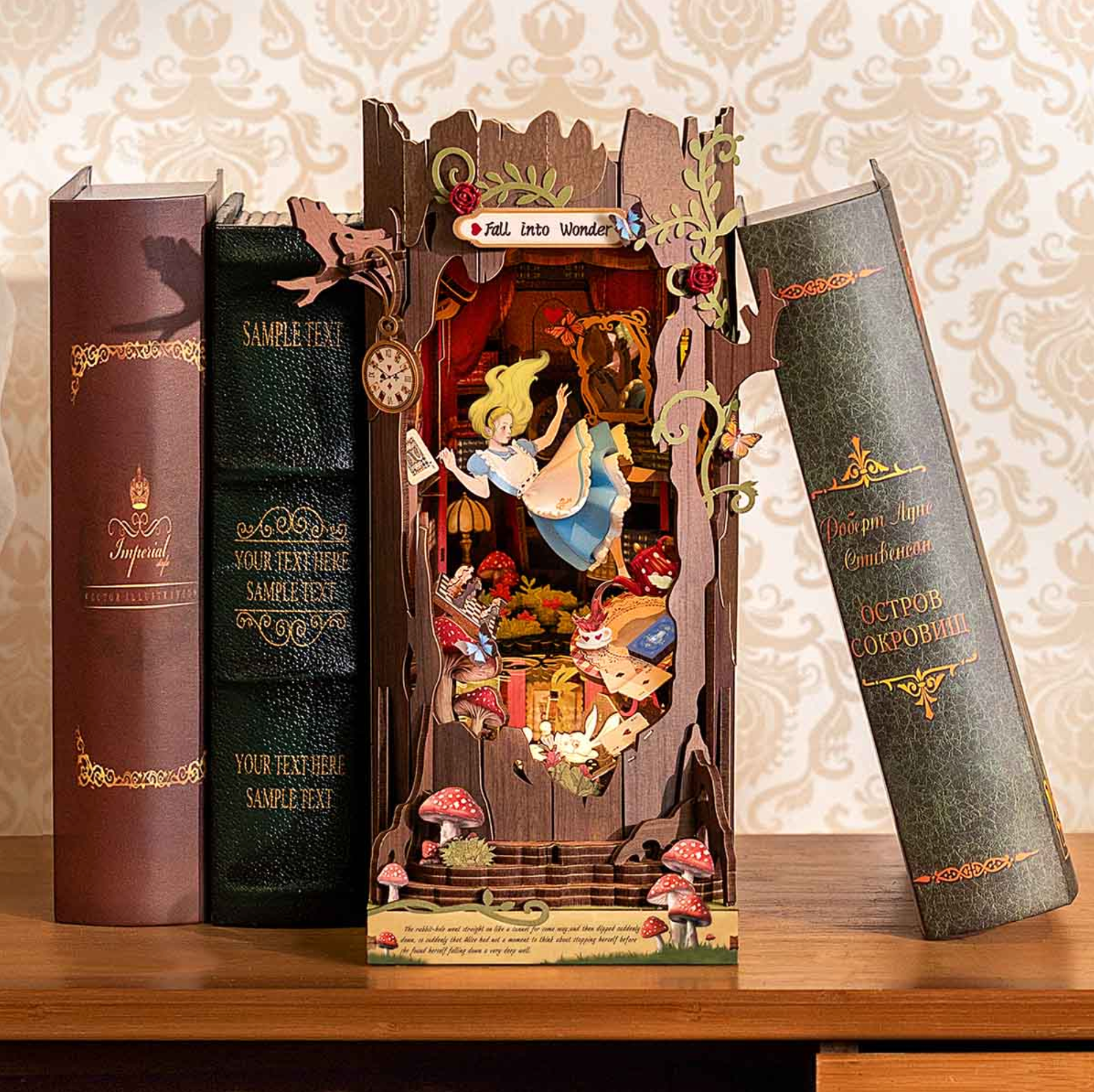 Robotime Fall into Wonder DIY Book Nook