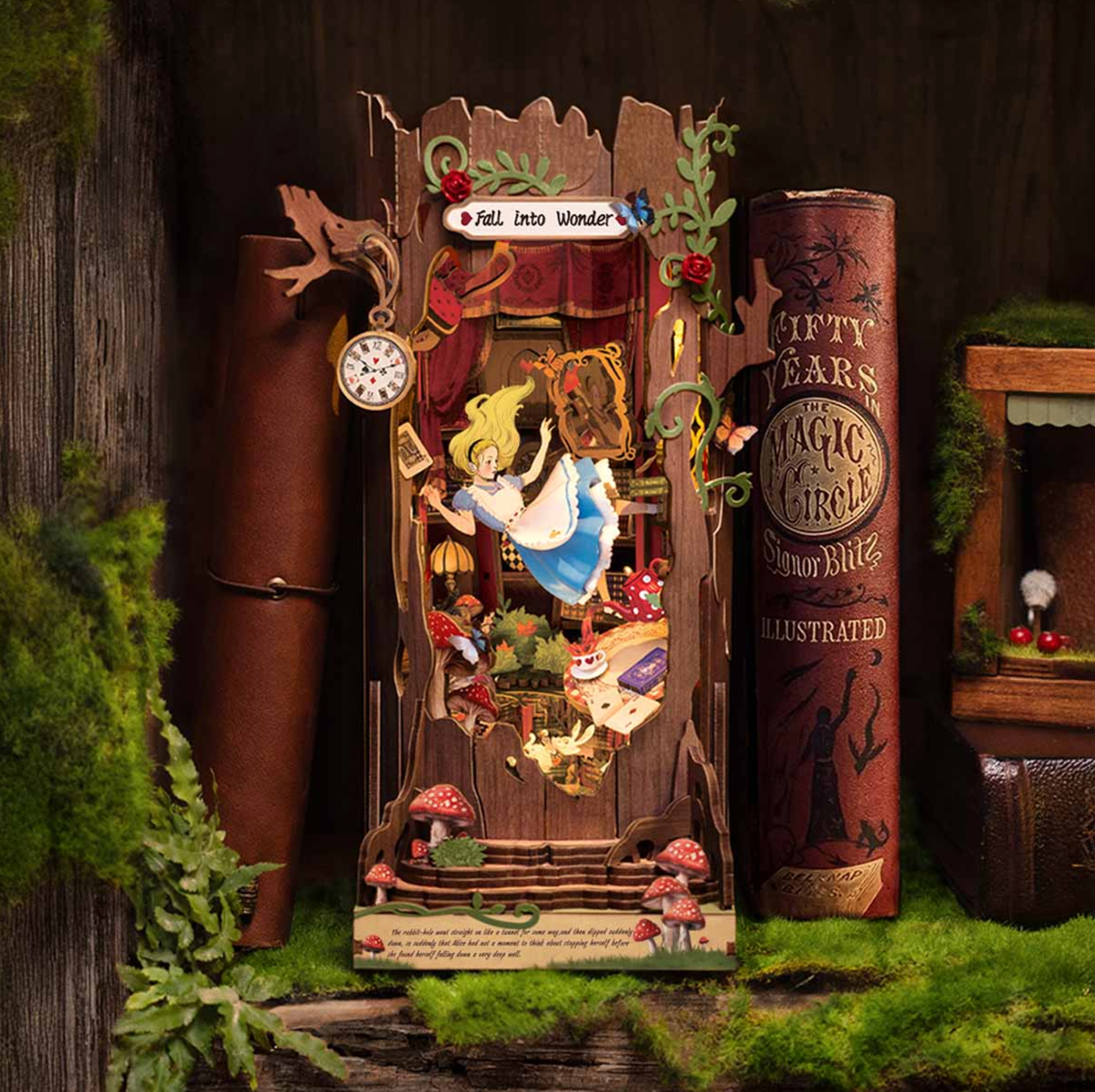 Robotime Fall into Wonder DIY Book Nook