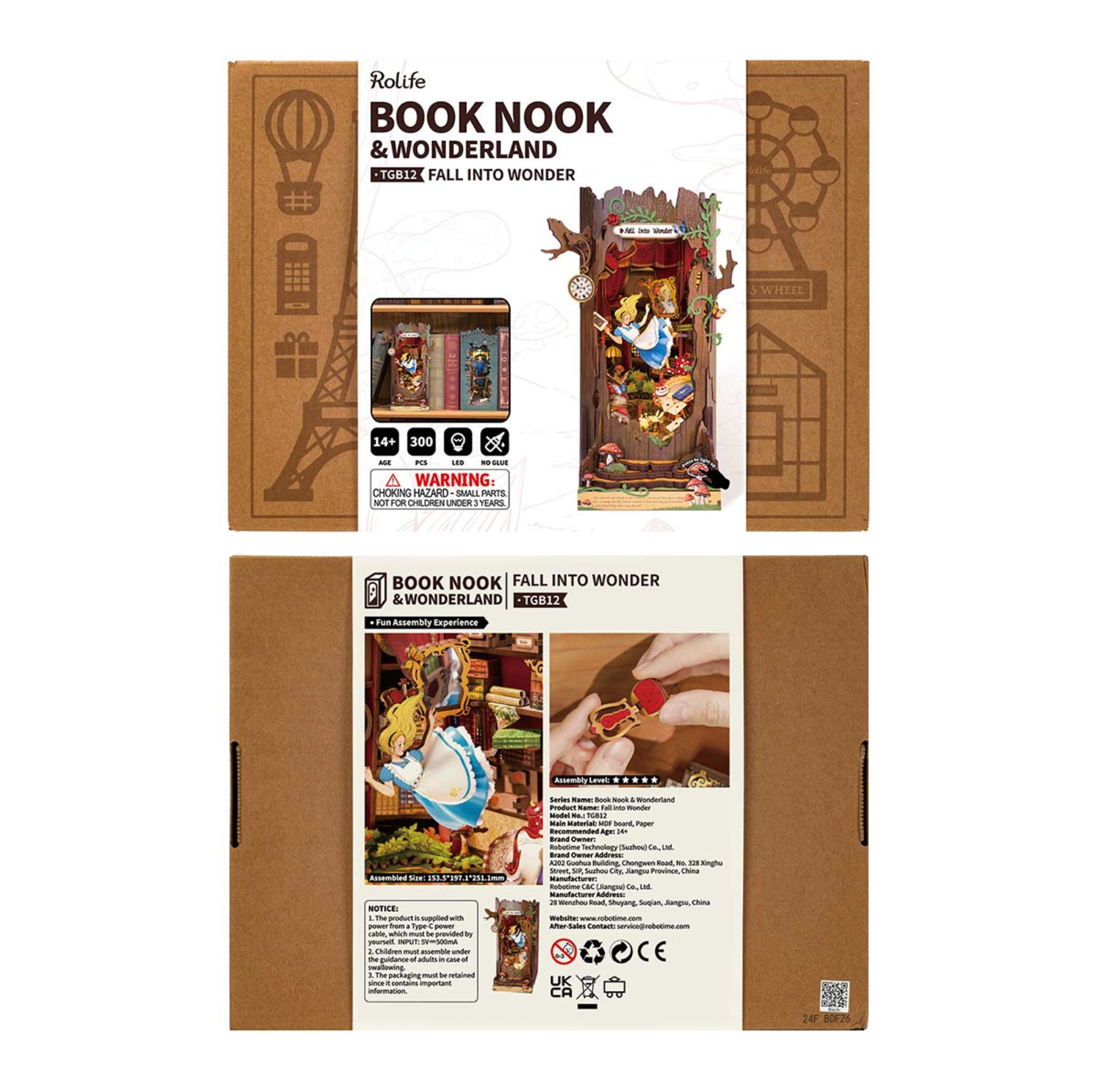 Robotime Fall into Wonder DIY Book Nook