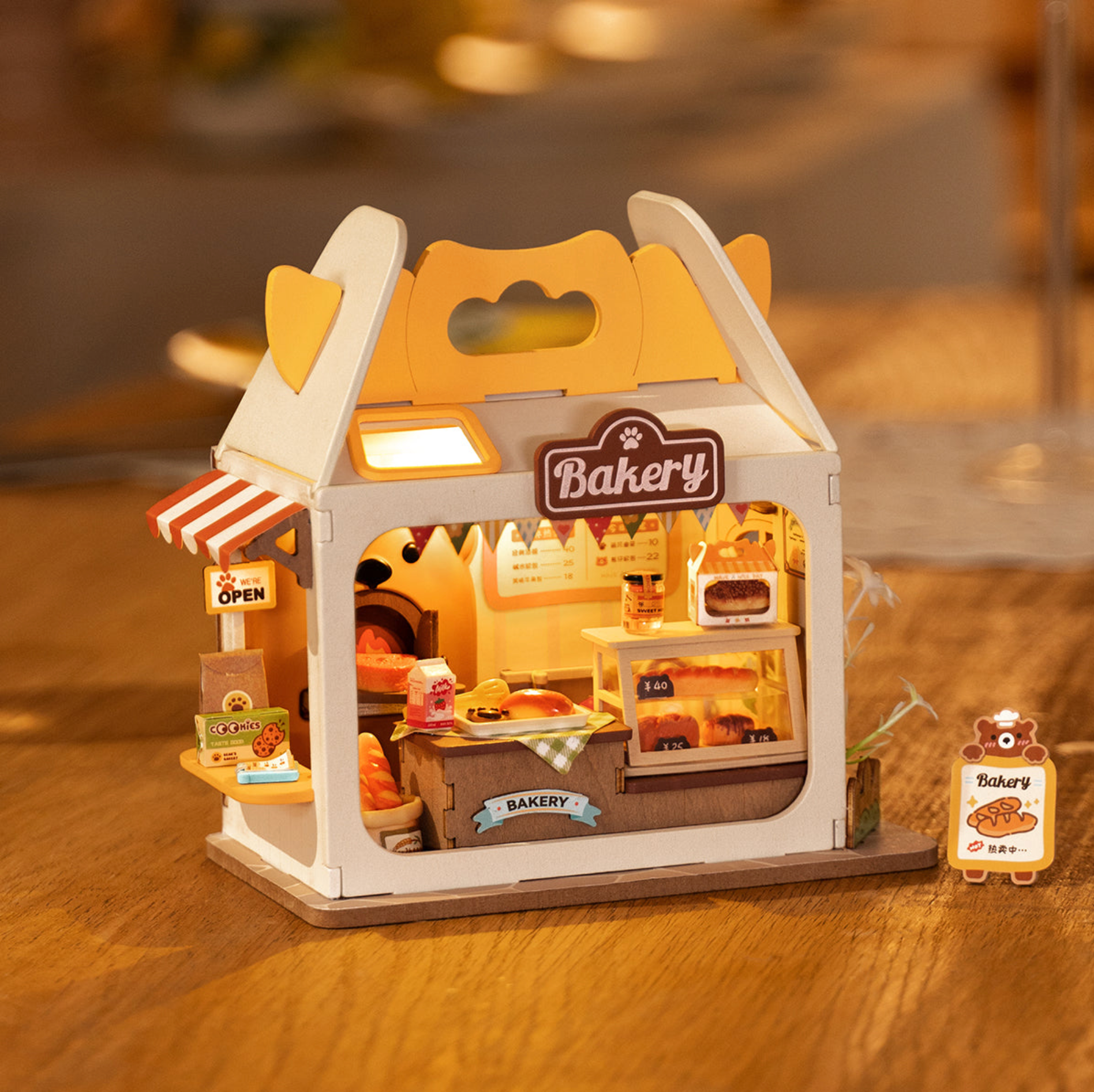 ROBOTIME Teddy's Breadbox DIY Miniature House Kit